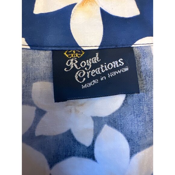 Royal Creations Hawaiian Shirt Floral Pattern Short Sleeve Large Tropical - Picture 2 of 4